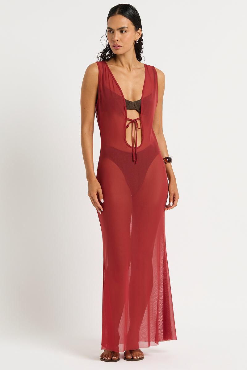 harper mesh maxi dress Harper Maxi Dress - Coconut mesh