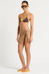 Hazel Wrap Mini Skirt in  | bond-eye swim