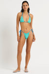 Stevie Brief in Blue Topaz / Turquoise - Nina Detail Crop