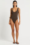 Ring Mara One Piece in Cocoa - Nina Front