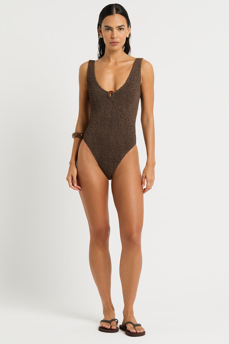 Ring Mara One Piece in Cocoa - Nina Front