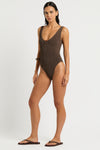 Ring Mara One Piece in Cocoa - Nina Side