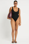 Curve Mara One Piece in Black - Amanda Front