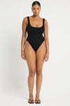 Curve Madison One Piece in Black - Amanda Front