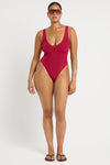 Ring Mara One Piece in Wine - Amanda Front