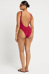 Ring Mara One Piece in Wine - Amanda Back