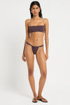 Beaded Francesca Crop in Papillon / Fig - Giovanna Front, Fig reverse side