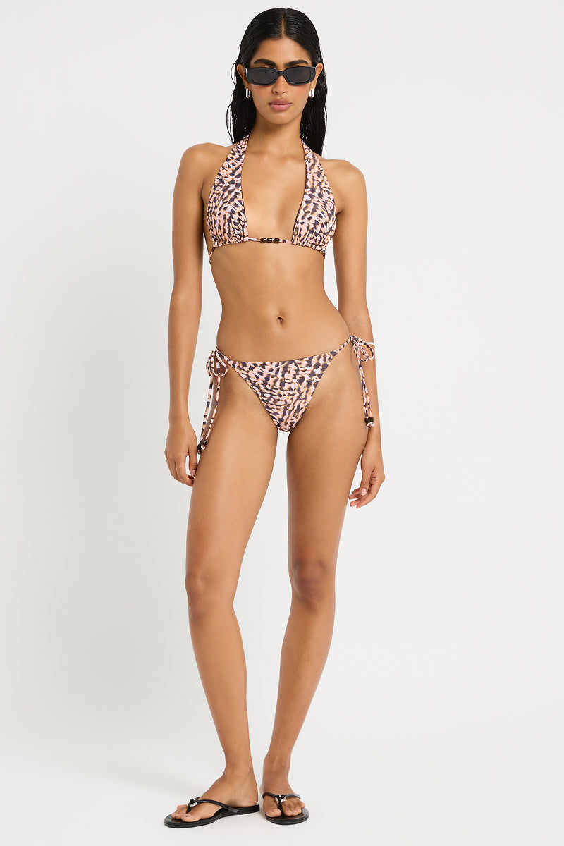 Beaded Cher Triangle in Papillon / Fig - Giovanna Front