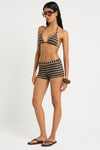 Esme Short in Black / Sandstone - Giovanna Side