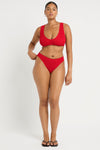 Curve Christy Brief in Baywatch Red - Amanda Front