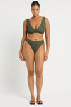 Curve Christy Brief in Khaki - Amanda Front