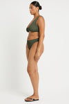 Curve Scout Crop in Khaki - Amanda Side