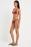 Beaded Tie Side Vista Brief in Wine - Giovanna Side