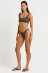 Malibu Crop in Cocoa - Nina Side