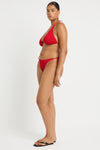 Curve Serenity Brief in Baywatch Red - Amanda Side