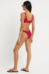 Ring Malibu Crop in Wine - Giovanna Back