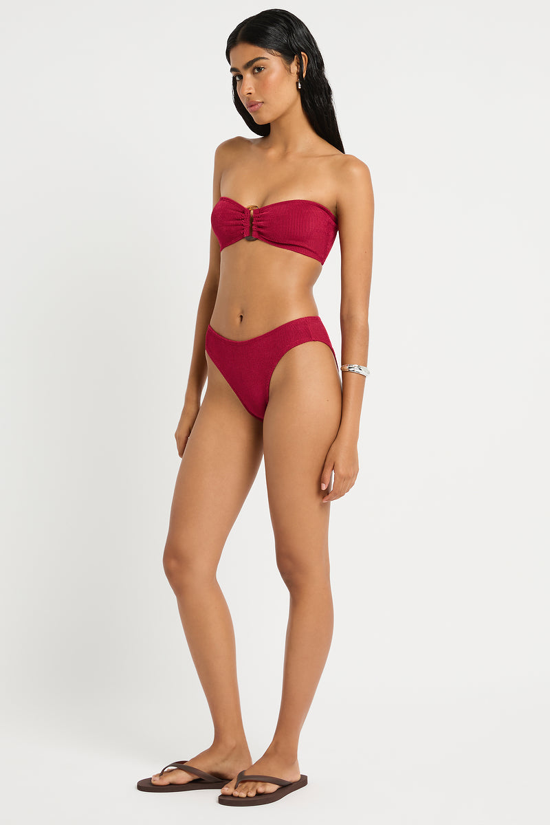 Olivia Brief in Wine - Giovanna Side