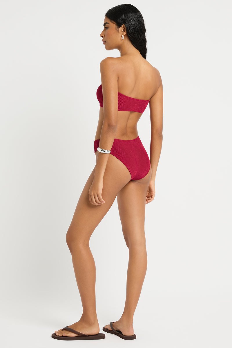 Brooklyn Bandeau in Wine - Giovanna Back