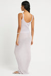 Cecilia Maxi Skirt in Chrome - Giovanna Back