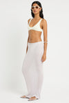 Cecilia Maxi Skirt in Chrome - Giovanna Side Alternate
