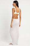 Cecilia Maxi Skirt in Chrome - Giovanna Back Alternate