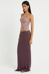 Rhiannon Top in Papillon / Fig - Giovanna Side