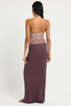 Freya Maxi Skirt in Fig - Giovanna Back