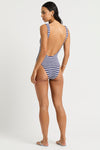 Mara One Piece - Navy/White