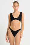 Scout Crop in Black Recycled