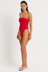Fane One Piece in Baywatch Red - Nina Side