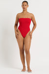 Fane One Piece in Baywatch Red - Yaz Front