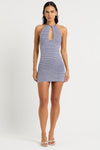 Bisou Dress - Navy/White