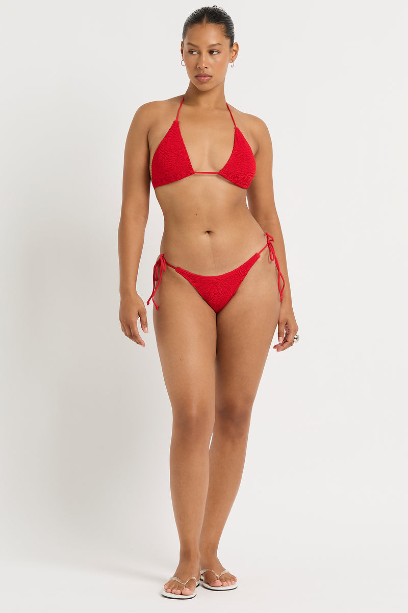 Ingrid Triangle in Baywatch Red - Yaz Front
