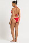 Ingrid Triangle in Baywatch Red - Yaz Back