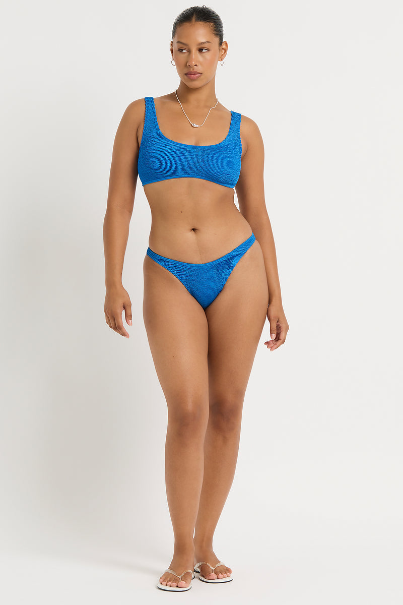 Malibu Crop in Blue Topaz - Yaz Front