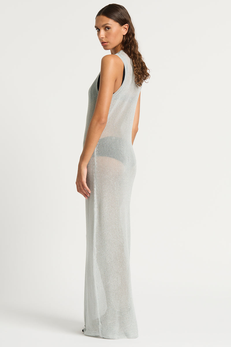 silver metal mesh dress Versace Metal Mesh Slip Mini Dress, Female, Silver, 38