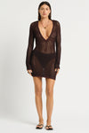 Rowan Long Sleeve Mini Dress in  | bond-eye Australia