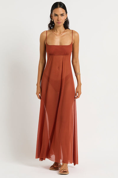 Ottie Maxi Dress - Ginger mesh