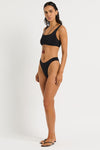 Malibu Crop in Black - Nina Side
