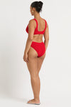 Maven Crop in Baywatch Red - Yaz Back
