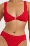 Maven Crop in Baywatch Red - Yaz Alternate