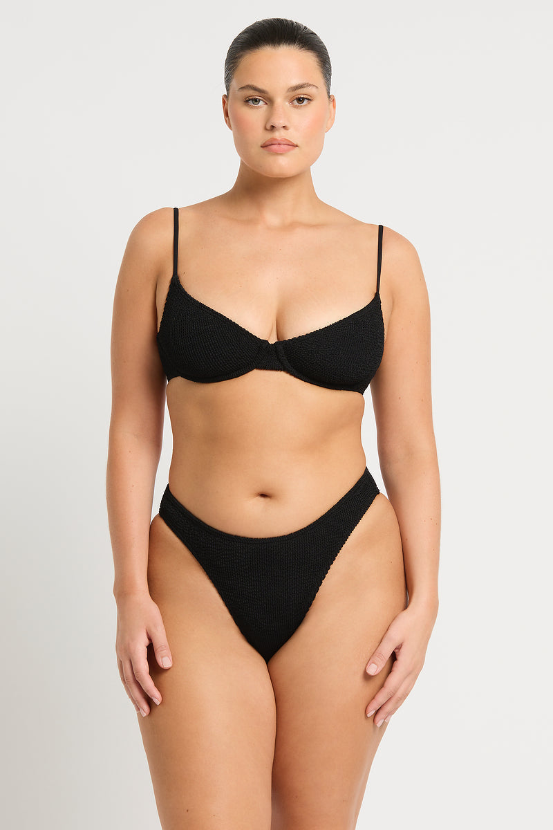 Gracie Balconette in BLACK ECO | bond-eye Australia
