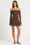Nixi Long Sleeve Mini Dress in  | bond-eye swim