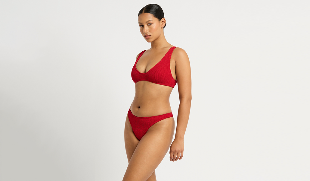 Sinner Brief in Baywatch Red Recycled