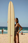 Nia One Piece in Black / Sandstone - Campaign