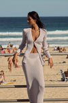 Faye Cardigan in Chrome - Campaign