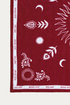 Kendal Scarf in Wine - Corner Detail