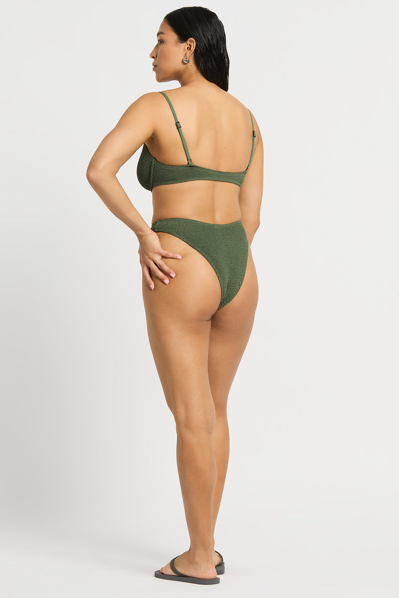 Christy Brief in Khaki - Alejandra Back