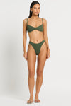 Gracie Balconette in Khaki - Nina Front