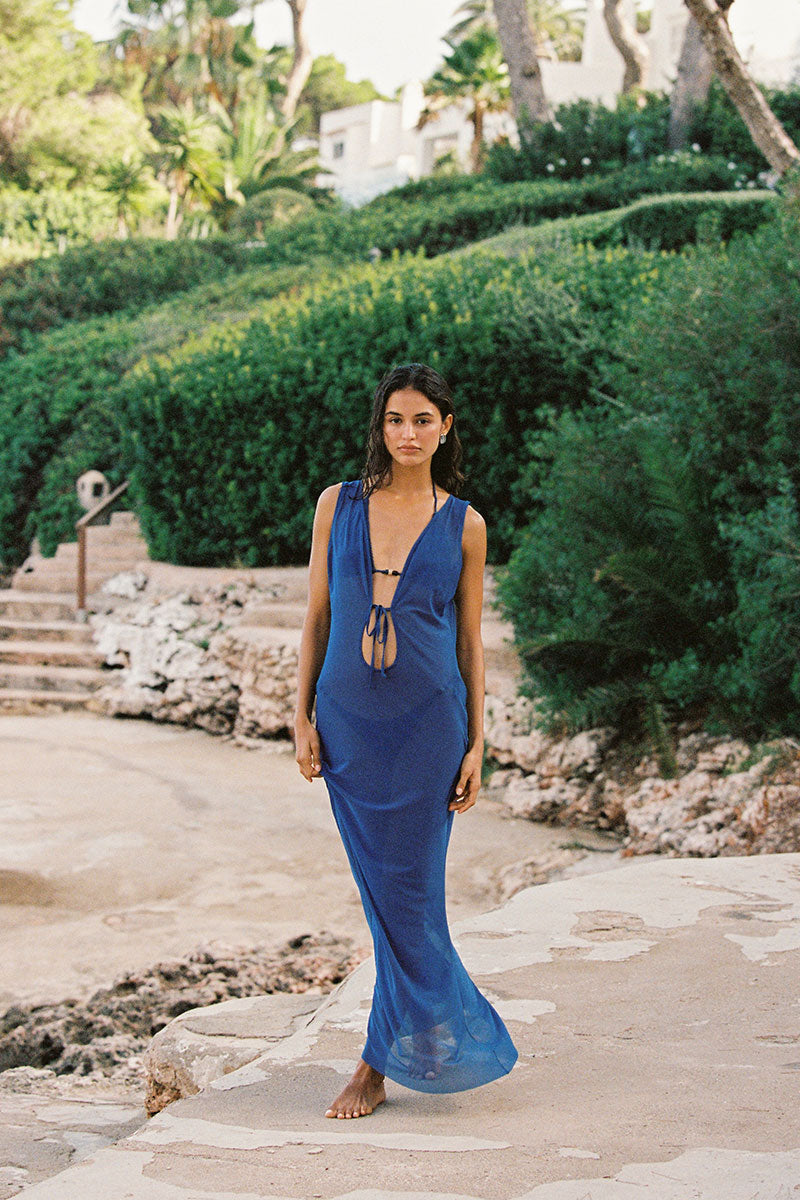 Harper Maxi Dress - Midnight mesh | bond-eye swim Harper Maxi Dress - Midnight mesh | bond-eye swim